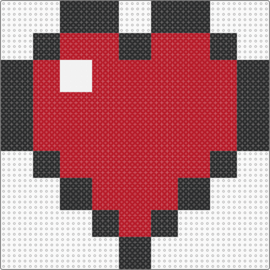 Minecraft heart - red