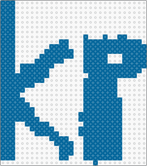 Kandi pad icon - blue