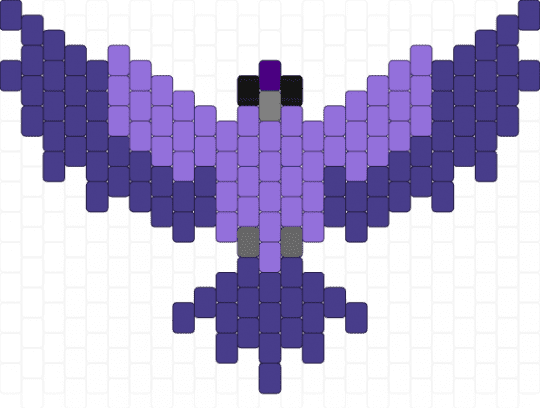 Purple bird - purple