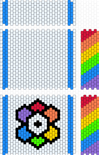 Dandy's World Medkit Bag - white,light blue,dandys world,medkit,bag,health kit,roblox,colorful,rainbow,flower