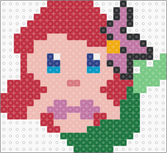Ariel - ariel,little mermaid,disney,movie,cartoon,mermaid,princess,red,beige,green