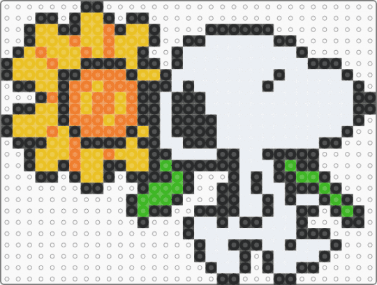 Snoopy 3 - snoopy,sunflower,peanuts,character,cartoon,white,yellow