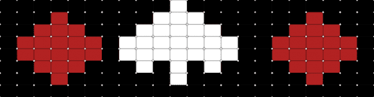 Poker pattern - black,white,red