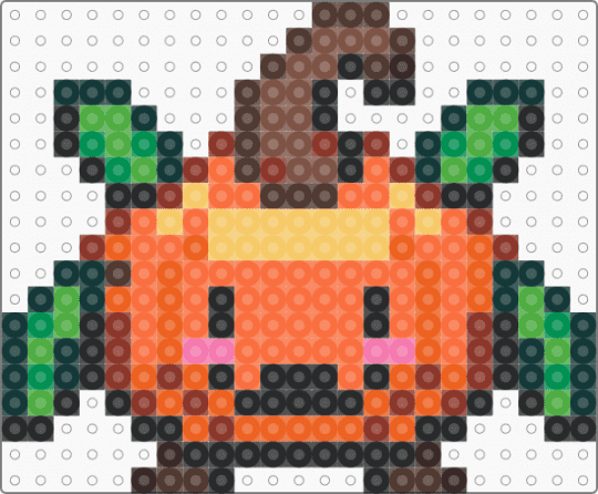 #89 Jumpkin (cassette beasts) - green,red,orange,pumpkin,video game