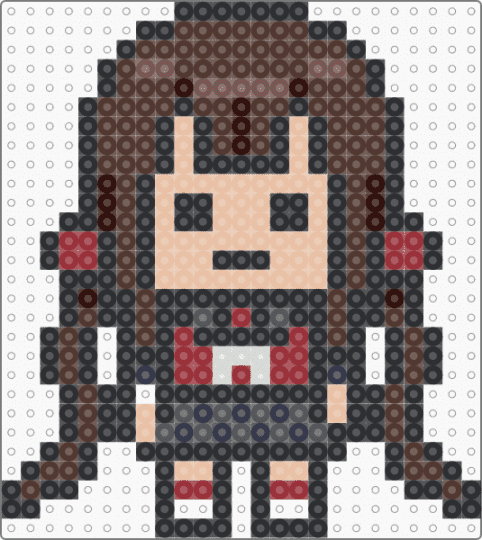 Maki roooll!! - beige, black, brown, character, danganronpa, red