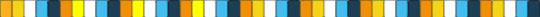 Aroace Single - orange,yellow,light blue,blue