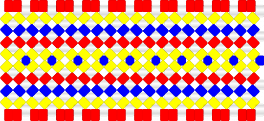 Cuff base - red,yellow