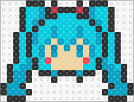 Chibi Miku Head - hatsune miku,vocaloid,chibi,music,digital,anime,light blue