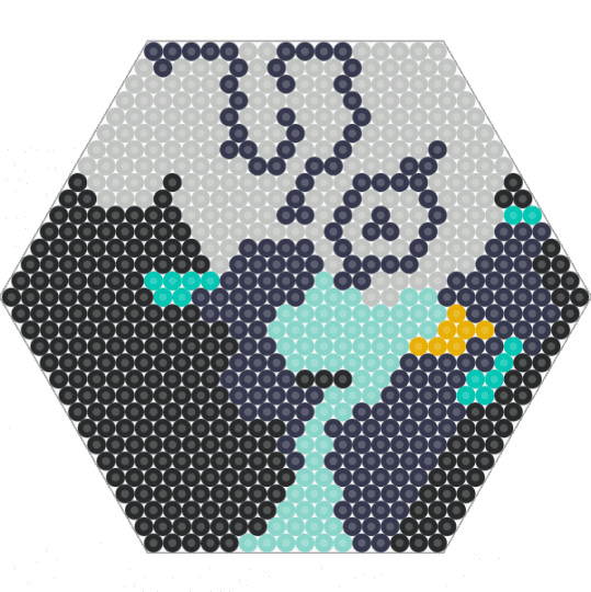 HEX Midna - purple,beige,midna,zelda,princess,twilight,video game,video games,hex,hexagon