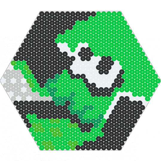 HEX Splatoon Squid - green,squid,inkling,splatoon,video game,video games,hex,hexagon