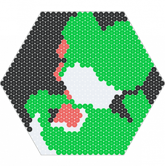 HEX Yoshi - green,yoshi,dino,dinosaur,hex,hexagon,video game,video games,mario