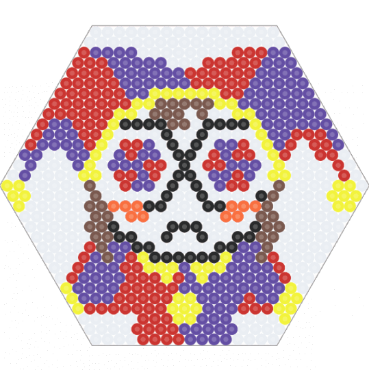HEX Pomni - red,purple,pomni,clown,digital circus,cute,amazing,girl,hex,hexagon