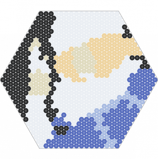 HEX Sheik - beige,blue,sheik,zelda,ocarina of time,video game,video games,hex,hexagon,princess