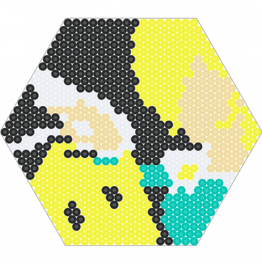 HEX Rosalina & Luma - yellow,princess,luma,rosalina,mario,galaxy,hex,hexagon,video games