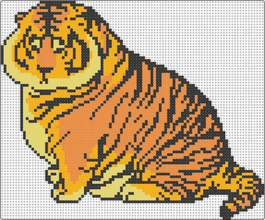 chubby tiger - orange