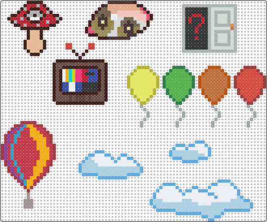 dreamcore!!! - brown,red,green,colorful