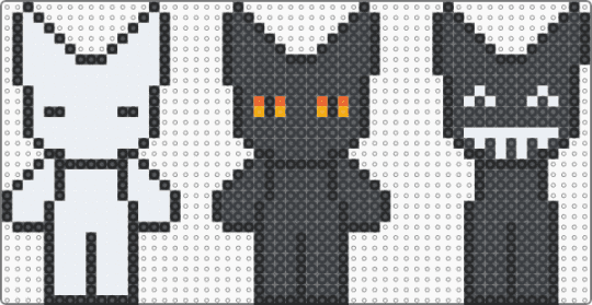 all characters of Femtanyl - black,white