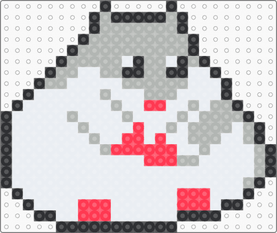 chubby hamster - white,beige