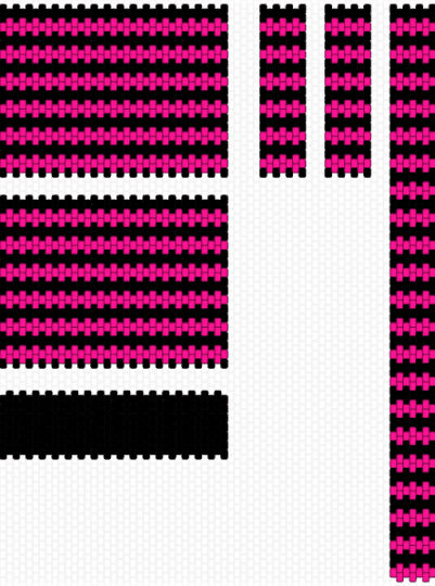 kandi bag - black,pink