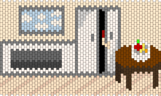 a normal kitchen scene with no one in the fridge!! - beige, brown, gray