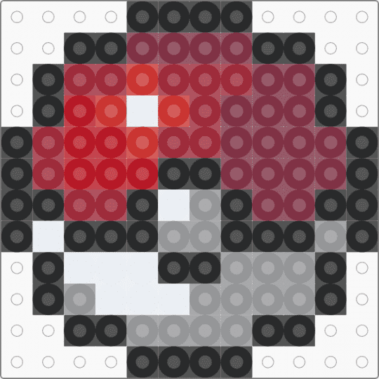 Pokeball - red,brown