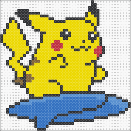 Surfing Pikachu - yellow,blue,character,pokemon,pikachu,surfing,video games,gaming,nintendo,game boy