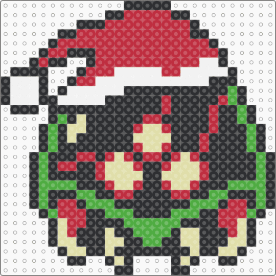 Christmas Metroid - black,red,metroid,nintendo,christmas,holiday,nes,scifi,gaming,video games