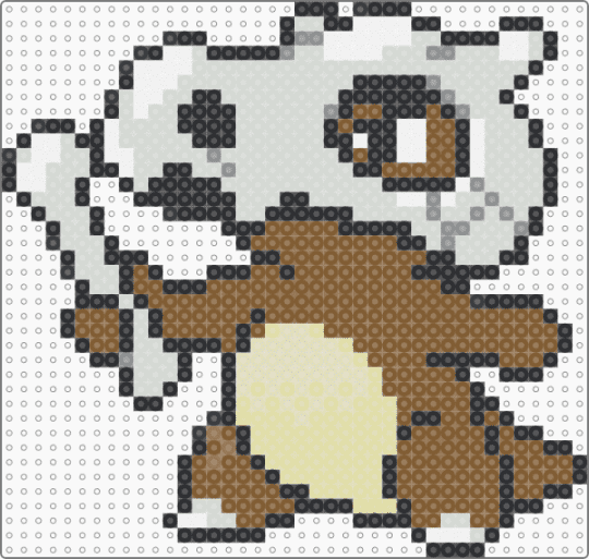 Cubone (GSC Revamp) - tan,character,cubone,pokemon,revamp,nintendo,game boy,video games,gaming
