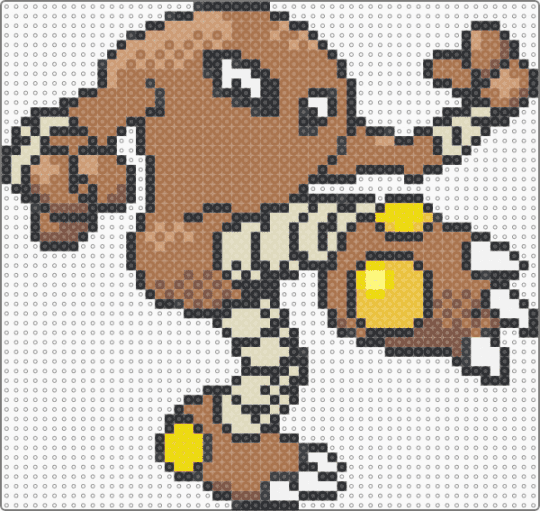 Hitmonlee (GSC Revamp) - tan,character,hitmonlee,pokemon,revamp,nintendo,game boy,video games,gaming
