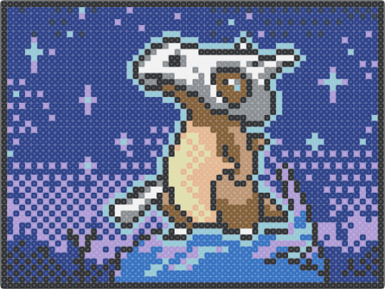 Cubone Card - pink,blue,character,cubone,pokemon,trading card,tcg,card game,gaming