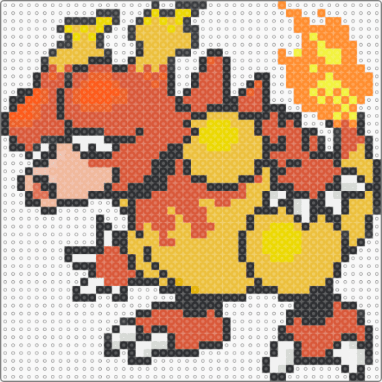 Magmar (GSC Revamp) - character, game boy, gaming, magmar, nintendo, pokemon, red, revamp, video games, yellow