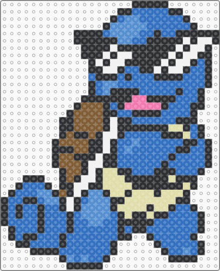 Ash's Squirtle - black,blue,character,pokemon,nintendo,game boy,anime,video games,gaming