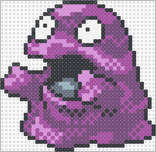 Grimer (GSC Revamp) - pink,character,grimer,pokemon,revamp,nintendo,game boy,video games,gaming