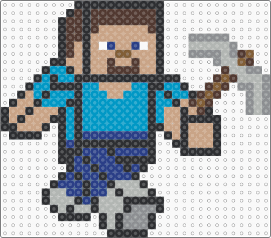 Steve - beige, character, gaming, light blue, minecraft, steve, video game character, video games