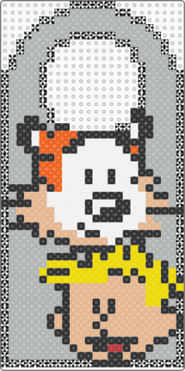 Calvin & Hobbes Door Hanger - beige,character,comic,calvin,hobbes,door hanger,cartoon