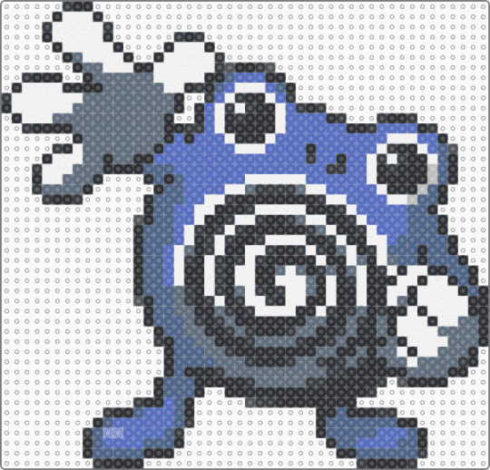 Poliwhirl (GSC Revamp) - gray,blue,character,poliwhirl,pokemon,revamp,nintendo,game boy,video games,gaming
