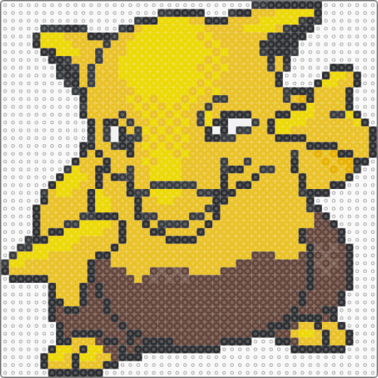 Drowzee (GSC Revamp) - brown,yellow,character,drowzee,pokemon,revamp,nintendo,game boy,video games,gaming