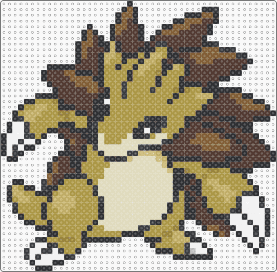 Sandslash (GSC Revamp) - gold,brown,character,sandslash,pokemon,revamp,nintendo,game boy,video games,gaming