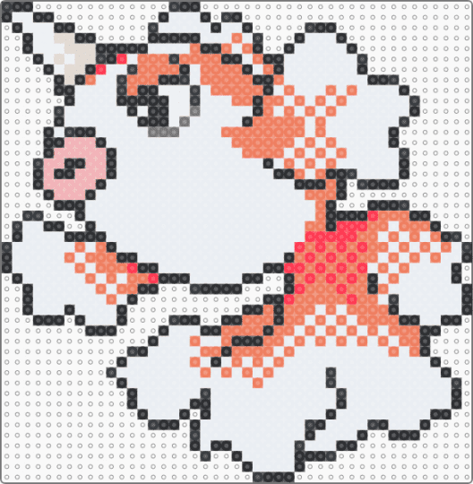 Goldeen (GSC Revamp) - character, game boy, gaming, goldeen, nintendo, orange, pokemon, revamp, video games, white