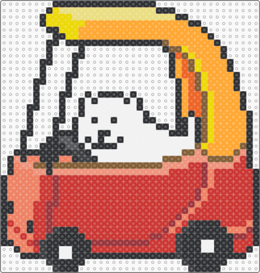 Annoying Dog - orange,red,character,video games,undertale,deltarune,dog