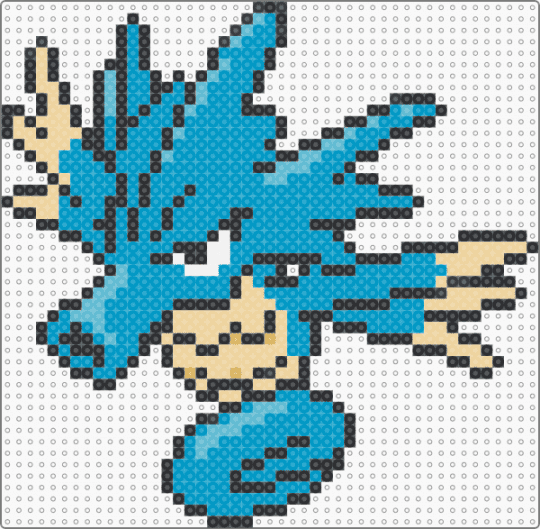 Seadra (GSC Revamp) - character, game boy, gaming, light blue, nintendo, pokemon, revamp, seadra, video games