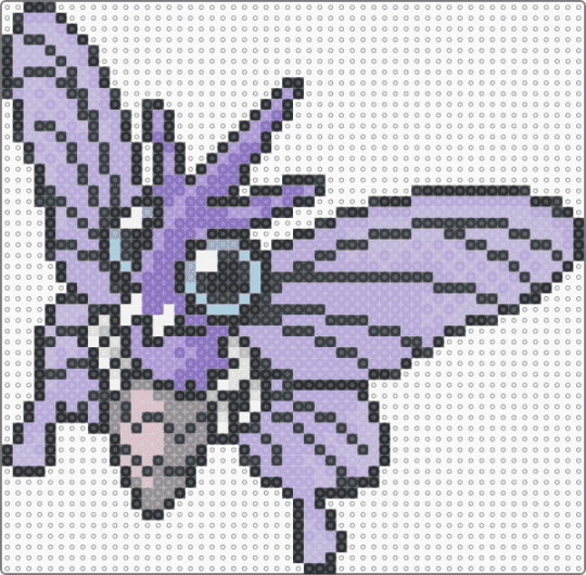 Venomoth (GSC Revamp) - pink,character,venomoth,pokemon,revamp,nintendo,game boy,video games,gaming