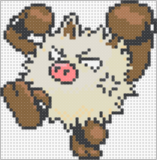Primeape (GSC Revamp) - beige,tan,character,primeape,pokemon,revamp,nintendo,game boy,video games,gaming