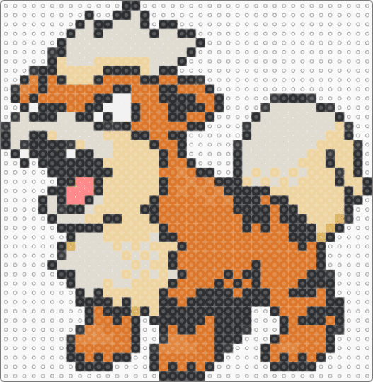 Growlithe (GSC Revamp) - orange,beige,character,growlithe,pokemon,revamp,nintendo,game boy,video games,gaming