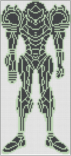 Samus Outline (Super Metroid) - aran, black, character, gaming, metroid, nintendo, samus, super metroid, teal, video games