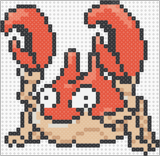 Krabby (GSC Revamp) - red,beige,character,krabby,pokemon,revamp,nintendo,game boy,video games,gaming