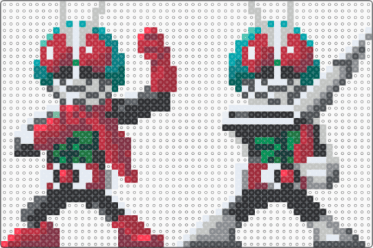 Double Riders Capsem - red,gray,character,kamen rider,double riders,zeztz,capsem,toku