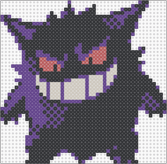 Gengar (GSC Revamp) - black, character, game boy, gaming, gengar, nintendo, pokemon, purple, revamp, video games