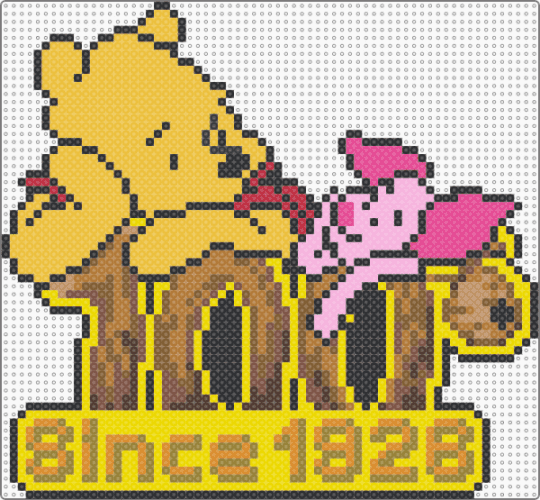Pooh & Piglet 100th Anniversary - yellow,tan,character,pooh,winnie the pooh,piglet,100th,anniversary,cartoon,childrens book