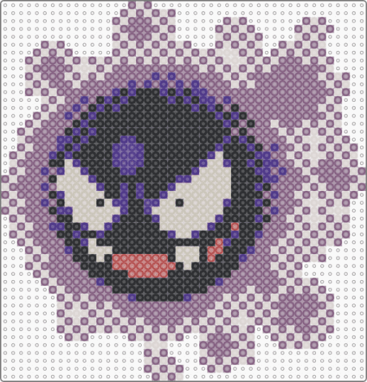 Gastly (GSC Revamp) - beige, character, game boy, gaming, gastly, nintendo, pink, pokemon, revamp, video games